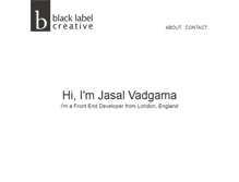Tablet Screenshot of blacklabelcreative.com